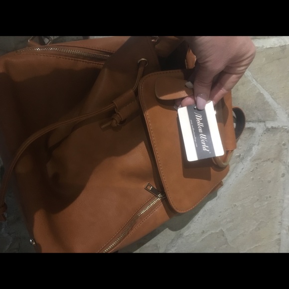 Camel Colored Backpack Purse! - Picture 4 of 4